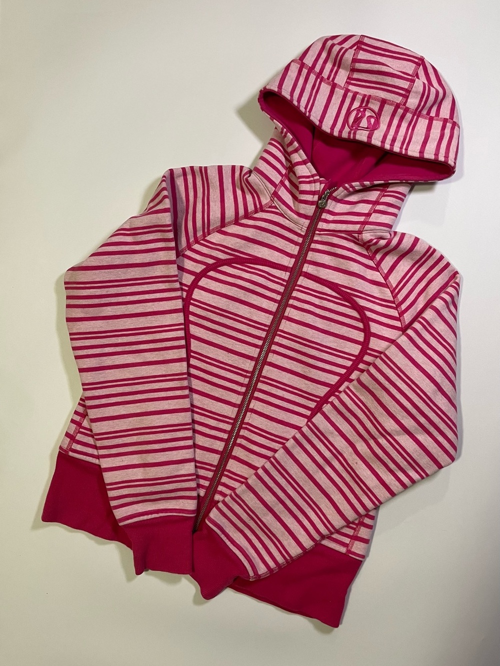 y2k lulu pink striped scuba